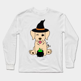 Cute retriever dog is a witch Long Sleeve T-Shirt